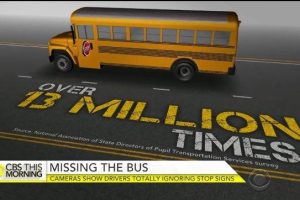 کلیپ منتشر شده درباره احترام به اتوبوس مدرسه در آمریکا، یک کاریکاتور است